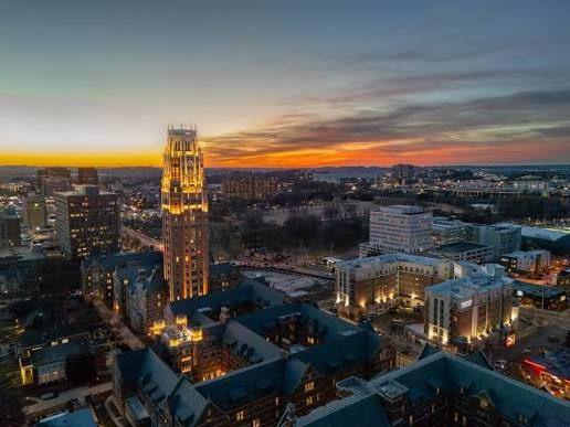 Vanderbilt campus at dusk